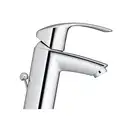 Смеситель однорычажный для раковины Grohe Eurosmart DN 15 S-Size (цвет - хром) с донным клапаном (33265002) фото 6 Aquada.com.ua