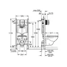 Комплект унітазу з інсталяцією Grohe Solido Compact та кнопкою Skate Air, білий (39116000)