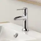 Смеситель для раковины, однорычажный Hansgrohe Talis Classic (цвет - хром), с донным клапаном (14127000) фото 3 Aquada.com.ua
