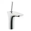 Смеситель для раковины, однорычажный Hansgrohe PuraVida (цвет - хром), с донным клапаном Push-Open (15070000) фото 1 Aquada.com.ua