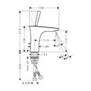 HANSGROHE Смеситель для раковины, однорычажный PuraVida (15074400) фото 2 Aquada.com.ua