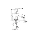 Смеситель для раковины, однорычажный Hansgrohe PuraVida (цвет - хром) (15075000) фото 3 Aquada.com.ua