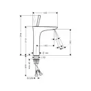 HANSGROHE Смеситель для раковины, однорычажный PuraVida (15081000) фото 2 Aquada.com.ua