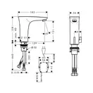 Смеситель для раковины электронный Hansgrohe PuraVida (цвет - хром) (15172000) фото 2 Aquada.com.ua