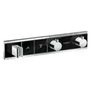 HANSGROHE Термостат для душа, на 2 потребителя хром/чёрный RainSelect (15355600) фото 1 Aquada.com.ua