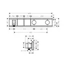 Hansgrohe RainSelect Термостат для душу, хром (15355600)