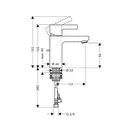 Hansgrohe Metris S Смеситель для умывальника, хром (31060000)