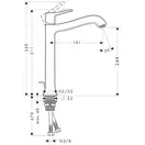Змішувач для умивальника Hansgrohe Metris Classic з донним клапаном, хром (31078000)