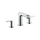 Смеситель для раковины, двухвентельный Hansgrohe Metris (цвет - хром), с донным клапаном (31083000) фото 1 Aquada.com.ua