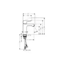 Смеситель для раковины, однорычажный Hansgrohe Metris (цвет - хром) (31084000) фото 2 Aquada.com.ua
