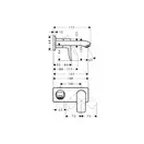 Смеситель для раковины, однорычажный Hansgrohe Metris (цвет - хром) (31085000) фото 2 Aquada.com.ua