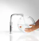 Смеситель для раковины, однорычажный Hansgrohe Metris (цвет - хром), с донным клапаном (31087000) фото 2 Aquada.com.ua