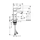 Hansgrohe Metris 100 Смеситель для раковины, хром (31088000)