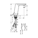 Змішувач для умивальника Hansgrohe Metris S (31100000)