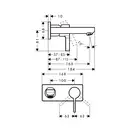Змішувач для умивальника Hansgrohe Metris S (31162000)