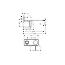 Смеситель для раковины, однорычажный Hansgrohe Metris S (цвет - хром) (31163000) фото 2 Aquada.com.ua