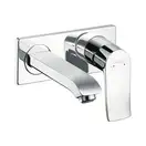 Змішувач для умивальника настінний Hansgrohe Metris 165 мм LowFlow, хром (31251000)