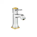 Смеситель для раковины Hansgrohe Metropol Classic (цвет - хром/золото) (31300090) фото 1 Aquada.com.ua