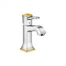 Смеситель для раковины Hansgrohe Metropol Classic (цвет - хром/золото) (31301090) фото 1 Aquada.com.ua