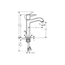 Смеситель для раковины Hansgrohe Metropol Classic (цвет - хром), с донным клапаном (31302000) фото 2 Aquada.com.ua