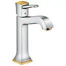 HANSGROHE Смеситель для раковины однорычажный, хром/золото Metropol Classic (31302090) фото 1 Aquada.com.ua