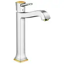 Смеситель для раковины 260, однорычажный Hansgrohe Metropol Classic (цвет - хром/золото), с донным клапаном (31303090) фото 1 Aquada.com.ua