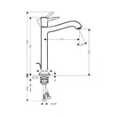 Змішувач для умивальника Hansgrohe Metropol Classic (31303090)
