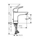 Hansgrohe Смеситель для раковины, однорычажный, хром Focus 100 (31607000) фото 4 Aquada.com.ua