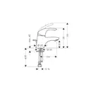 Смеситель для раковины, однорычажный Hansgrohe Focus E (цвет - хром) (31700000) фото 2 Aquada.com.ua
