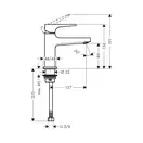 Змішувач для умивальника Hansgrohe Metropol 100 (32501000)