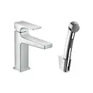 Смеситель для раковины с гигиеническим душем Hansgrohe Metropol (цвет - хром), с донным клапаном (32522000) фото 1 Aquada.com.ua