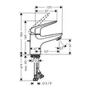 Смеситель для раковины Hansgrohe Novus (цвет - хром), без донного клапана (71050000) фото 3 Aquada.com.ua
