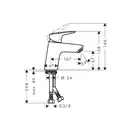 Смеситель для раковины, однорычажный Hansgrohe Logis (цвет - хром) (71071000) фото 3 Aquada.com.ua