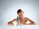 Смеситель для раковины, двухвентильный Hansgrohe Logis (цвет - хром), донным клапаном (71133000) фото 2 Aquada.com.ua