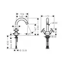 Змішувач для умивальника Hansgrohe Logis Classic 150 LowPressure, хром (71271000)