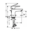 Hansgrohe Talis E 80 Смеситель для умывальника, хром (71700000)