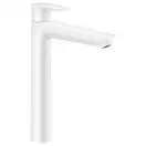 HANSGROHE  Смеситель для раковины 240, однорычажный, со сливным гарнитуром, матовый белый Talis E (71716700) фото 1 Aquada.com.ua