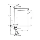 Змішувач для умивальника Hansgrohe Talis E 240, хром (71717000)