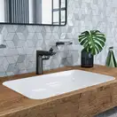 Змішувач для умивальника Hansgrohe Talis E 150 з донним клапаном, золото (71754990)