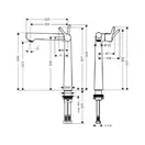 Смеситель для раковины, однорычажный Hansgrohe Talis S 250 (цвет - хром) (72116000) фото 2 Aquada.com.ua