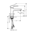 Змішувач для умивальника Hansgrohe Metropol 100 (74500000)