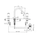 Смеситель для раковины Nicolazzi Mac Kinley 05 (2208FV29) фото 2 Aquada.com.ua