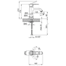 Змішувач для раковини Qtap Rozkos 1055104C (QTRZK1055104C) фото 2 Aquada.com.ua