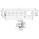 Термостат для скрытого монтажа Axor ShowerSolutions 600/90 на 4 потребителя (цвет - хром) (18357000) фото 4 Aquada.com.ua