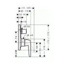 Смесителя для ванны, однорычажный Axor Bouroullec (19421000) фото 2 Aquada.com.ua