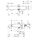 Смеситель для ванны с изливом Axor Citterio M (34420000) фото 3 Aquada.com.ua