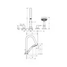 Смеситель на борт ванны Axor Citterio M (34454000) фото 2 Aquada.com.ua