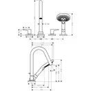 Axor Citterio M Змішувач для ванни, хром (34454000)