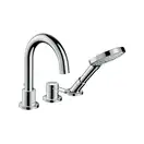 Смеситель на борт ванны, на 3 отверстия Axor Uno (цвет - хром) (38436000) фото 1 Aquada.com.ua