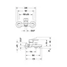 Смеситель для ванны Duravit A.1 (цвет - хром) (A15230000010) фото 2 Aquada.com.ua